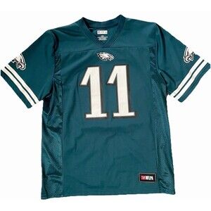 Philadelphia Eagles Jersey Mens Large Green NFL Football Wentz 11 Mesh Side